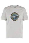 Barbour Carlise Graphic Tshirt In Grey Marl