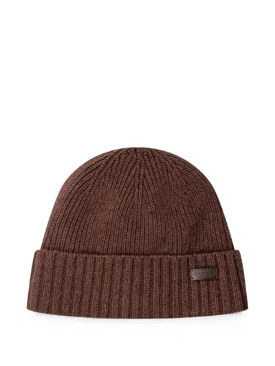 Barbour Carlton Beanie In Brown