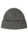 Barbour Carlton Ribbed Beanie In Gray