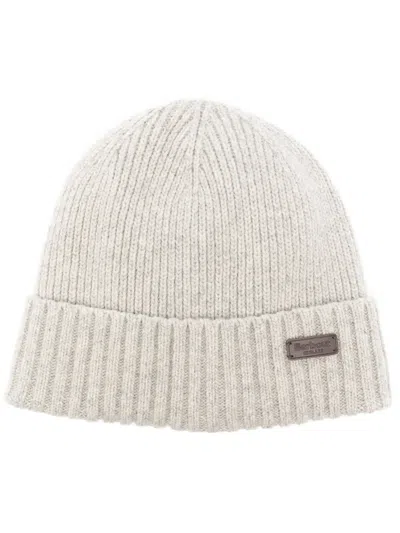 BARBOUR 标贴罗纹针织套头帽