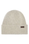 Barbour Carlton Wool Blend Beanie In Neutral