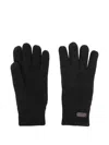 Barbour Carlton Wool-blend Gloves In Black