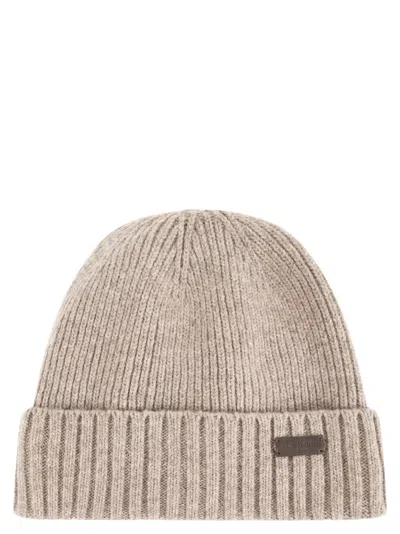 Barbour Carlton Wool Cap In Neutral