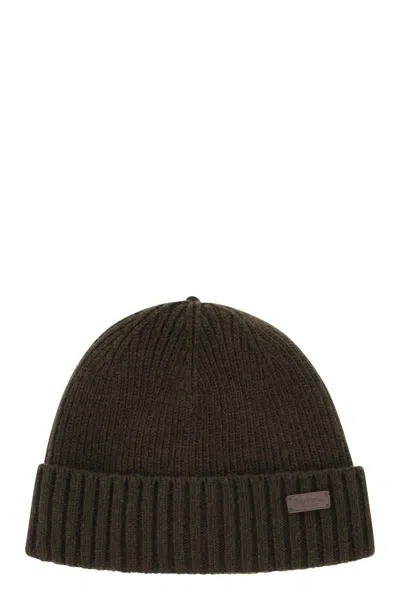 Barbour Carlton Wool Cap In Green