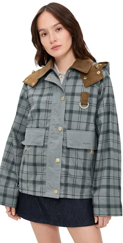 Barbour Carnforth Tartan Jacket Grey Tartan In Gray