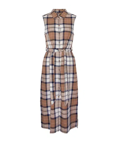 Barbour Caroline Plaid Dress In Multicolour