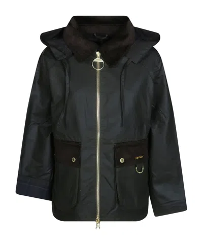 Barbour Carville Hooded Jacket In Black