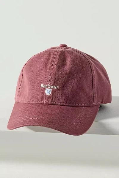 Barbour Cascade 100% Cotton Baseball Cap In Pink