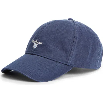 Barbour Cotton Cascade Sports Cap In Blue