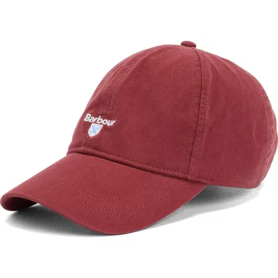 Barbour 'cascade' Baseball Cap In Red