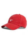 Barbour Cascade Baseball Cap In Red