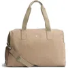 Barbour Cascade Cotton Twill Duffle Bag In Washed Stone
