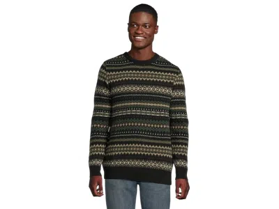Barbour Case Fair Isle Crew Neck Sweater In Multi