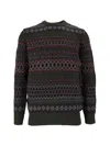 Barbour Case Fair Isle Wool Sweater Shadow In Multi