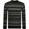 BARBOUR BARBOUR CASE FAIRISLE CREW NECK JUMPER BLACK