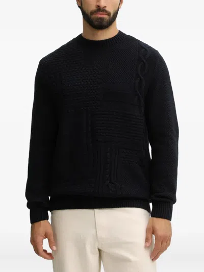 Barbour Casey Cable-knit Sweater In Blue