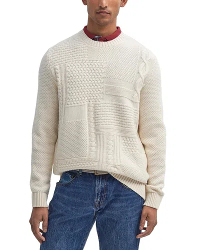 Barbour Casey Cable Knit Sweater In Whisper White
