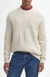 Barbour Casey Cable Knit Sweater In Whisper White