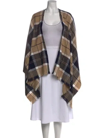 Pre-owned Barbour Cashmere Plaid Print Sweater In Multi