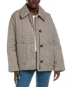 Barbour Cassidy Quilted Coat In Brown