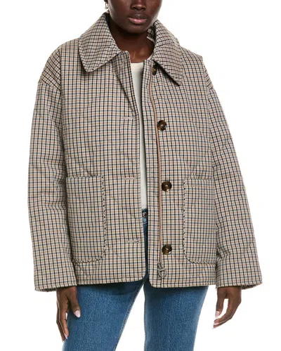Barbour Cassidy Quilted Coat In Brown