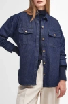 Barbour Cassie Oversize Denim Shirt In Blue
