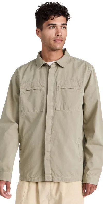 Barbour Castlebay Garment Dyed Overshirt Concrete