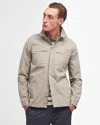 Barbour Castlebay Mens Garment Dyed Overshirt In Neutral