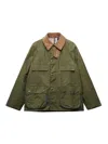 Barbour Green Solid Shirt Collar Jacket In Green
