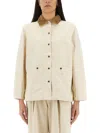 Barbour Sonnie Corduroy-trimmed Cotton-canvas Jacket In Beige