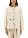 Barbour Sonnie Corduroy-trimmed Cotton-canvas Jacket In Beige