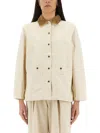 Barbour Sonnie Corduroy-trimmed Cotton-canvas Jacket In White