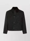 Barbour Casual Jacket With Corduroy Collar And Pockets In Black