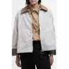 Barbour Catlin Water Resistant Jacket In Oatmeal Ancient Tart