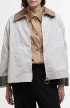 Barbour Catlin Water Resistant Jacket In Oatmeal Ancient Tart