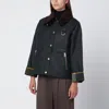 Barbour Catton  Sage/ancient Waxed Jacket In Blue
