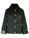 Barbour 'catton' Waxed Cotton Jacket In Green