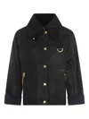 Barbour Relaxed Fit Jacket D-ring Detail In Black