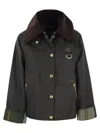 Barbour Oversized Jacket With Corduroy Collar
