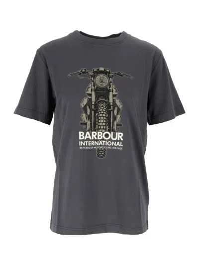 Barbour Causey Graphic-print T-shirt In Blue