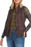 Barbour Cavalry Fleece Lined Vest In Aubergine/navy