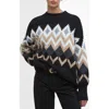 Barbour Cecelia Chevron-pattern Sweater In Multi