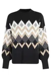 Barbour Cecelia Chevron-pattern Sweater In Multi
