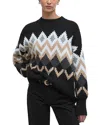 Barbour Cecelia Chevron-pattern Sweater In Multi