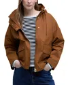 Barbour Cecile Showerproof Jacket Rust Brown