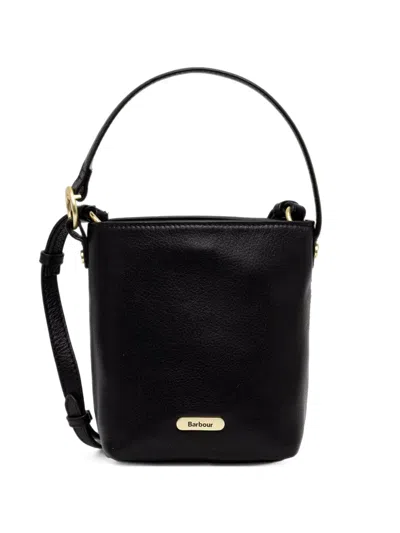 Barbour Cedar Logo-plaque Cross Body Bag In Black