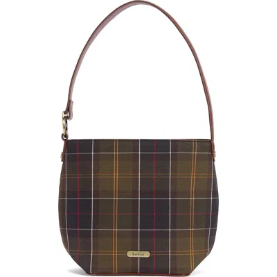 Barbour Cedar Tartan Bucket Tote In Multi