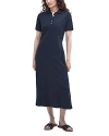 Barbour Celeste Midi Polo Dress In Navy