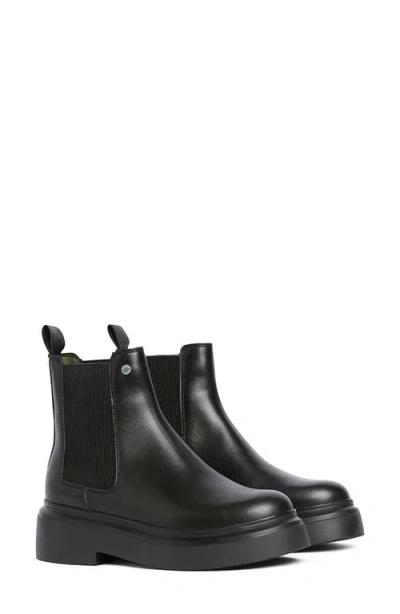 Barbour Celina Black Leather Chelsea Boots