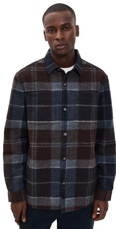 BARBOUR CHAPTER TAILORED CHECK OVERSHIRT MIDNIGHT OAK TARTAN